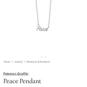 NWT Tiffany Peace Necklace